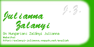 julianna zalanyi business card